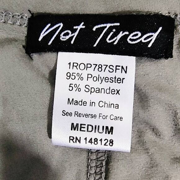 Not Tired Short Sleeve Gray Romper -E - Picture 6 of 7